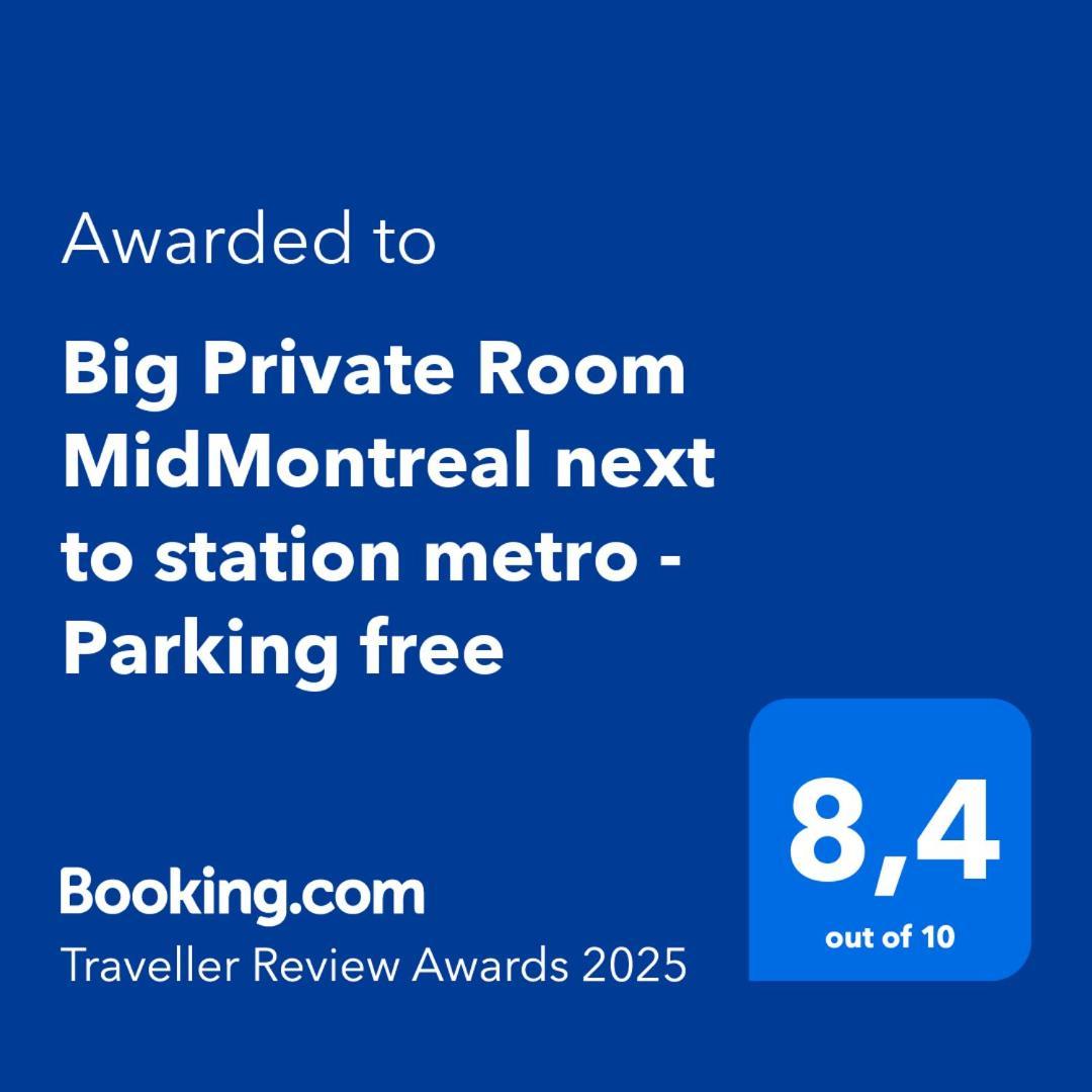 Big Private Room Midmontreal Next To Station Metro - Parking Free Exterior foto